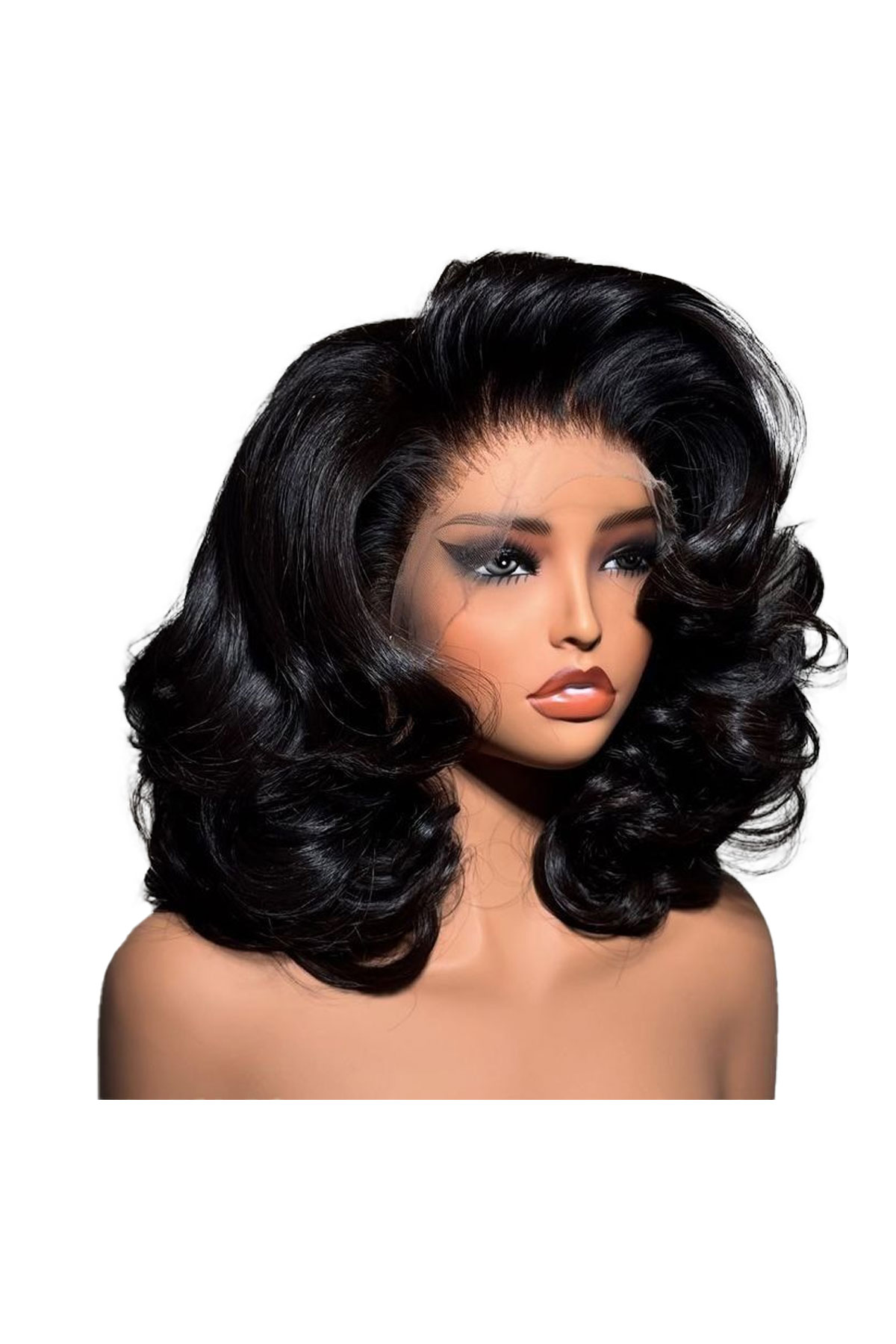 Perruque bob wig HD 2x6 (wavy)